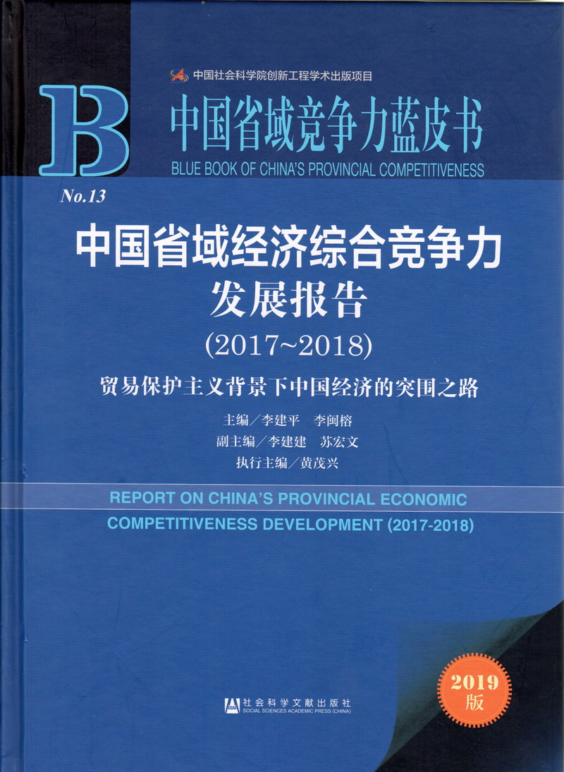 大鸡鸡快来操我中国省域经济综合竞争力发展报告（2017-2018）